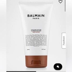 Balmain Paris couleurs couture illuminating mask warm brown